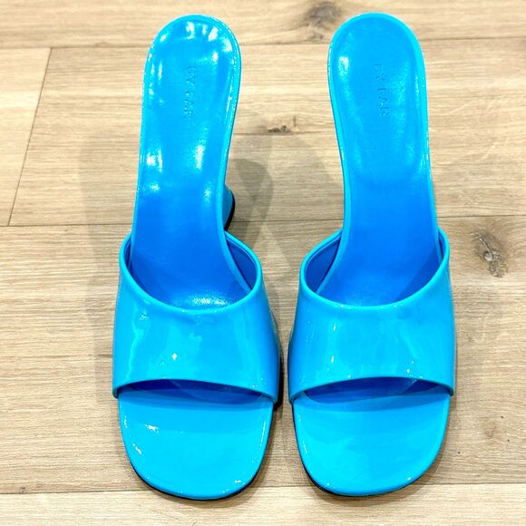 BY FAR Turquoise Open-Toe Mules - Picture 5 of 11
